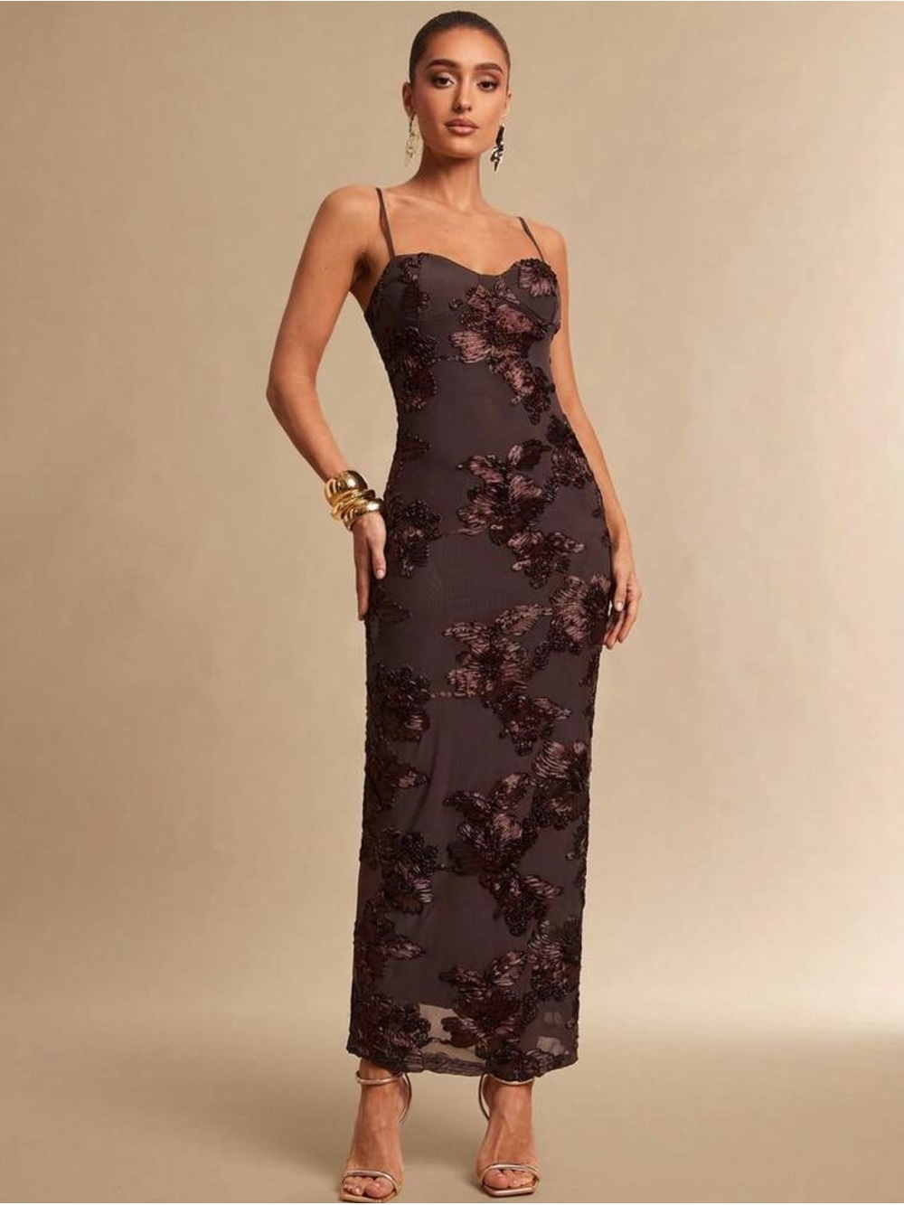 NWT Brown evening dress